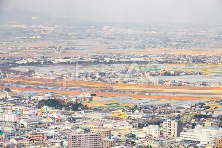 久留米市の風景 久留米市,福岡県,地方都市の写真素材