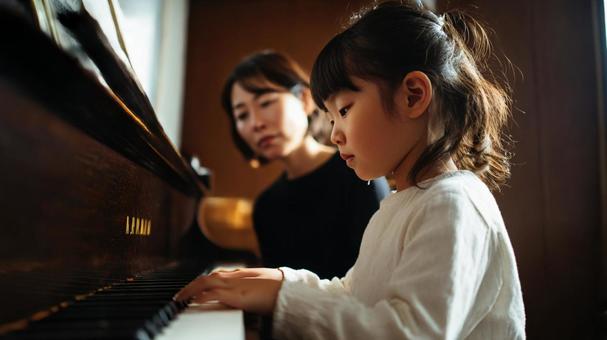 ピアノを習う女の子5の写真
