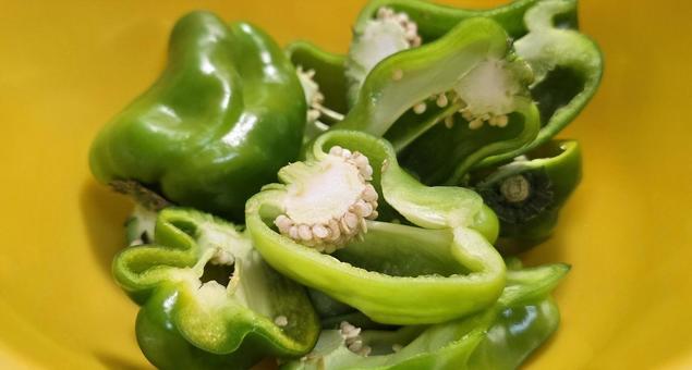 ピーマン ピーマン,野菜,カットの写真素材