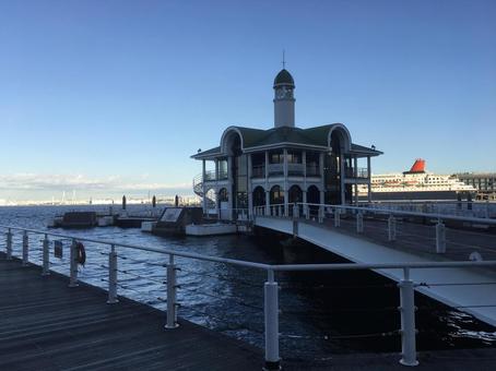 ぷかり桟橋 ぷかり桟橋,みなとみらい,横浜の写真素材