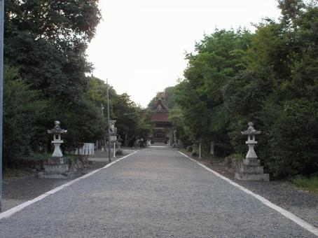 岡山県-中山神社-参道の写真