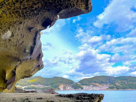 鬼ヶ城 鬼ヶ城 鬼ヶ城,鬼ヶ城の鬼,三重県の写真素材