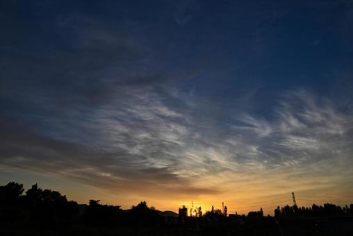 夕焼け 2025/9/16 夕焼け 2025/9/16 夕焼け,夕暮れ,夕方の写真素材