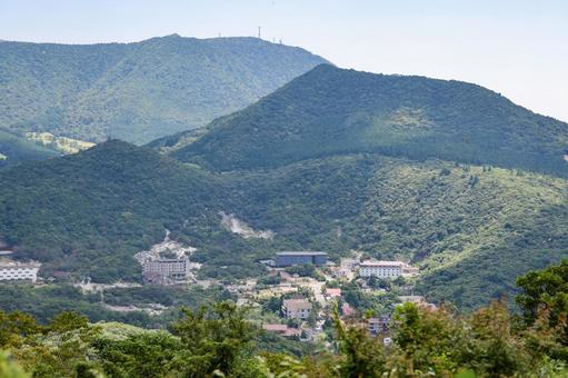 雲仙 絹笠山からの眺望 雲仙 絹笠山からの眺望 風景,自然,旅の写真素材