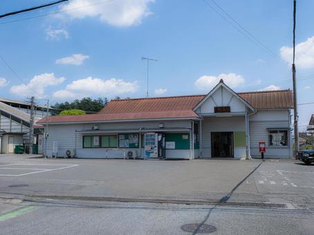 Photo, station building, railway, platform, 