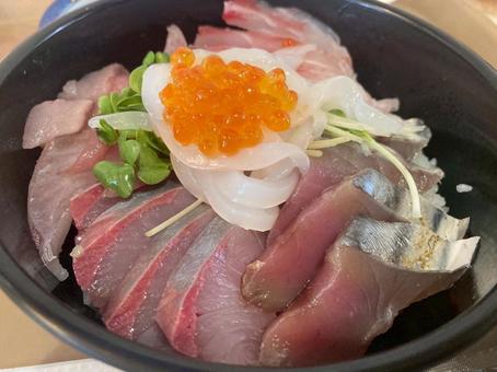 海鮮丼 海鮮丼 魚,食事,食べ物の写真素材