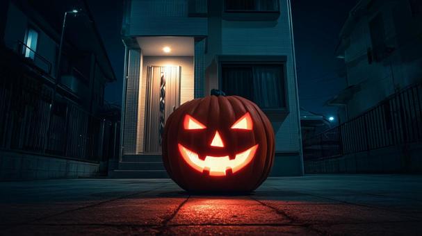 ハロウィンのカボチャの飾り 05の写真