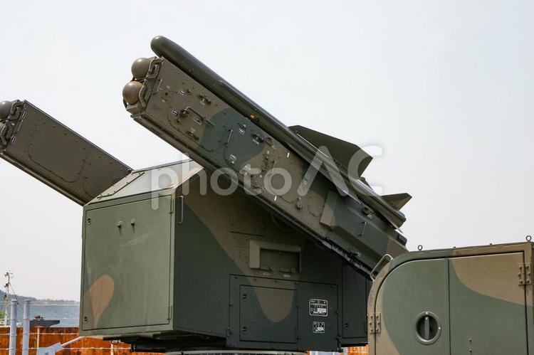 陸上自衛隊の81式短距離地対空誘導弾 陸上自衛隊,自衛隊,ミリタリーの写真素材