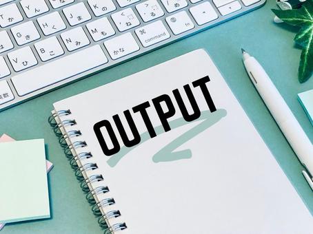 アウトプットする アウトプット,出力,発信の写真素材