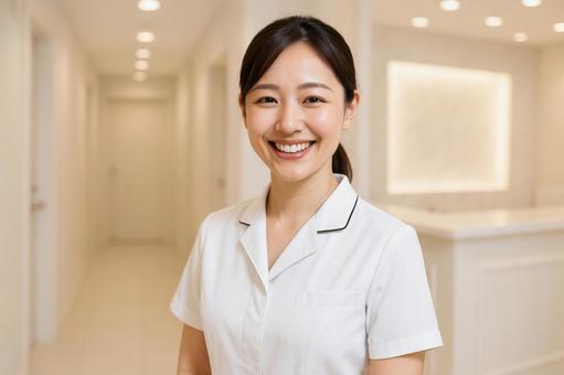 美容外科で働くスタッフの笑顔 美容外科で働くスタッフの笑顔の写真