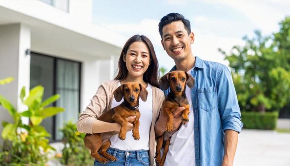 犬のいる暮らし 犬のいる暮らしの写真