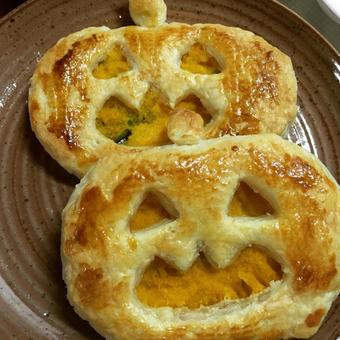 パンプキンパイ パンプキンパイ パンプキンパイ,ハローウィン,かぼちゃパイの写真素材