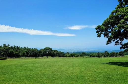 高原の芝生の広場 高原の芝生の広場 公園,芝生,広場の写真素材