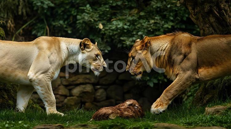 ライオン ライオン,lion,王者の写真素材