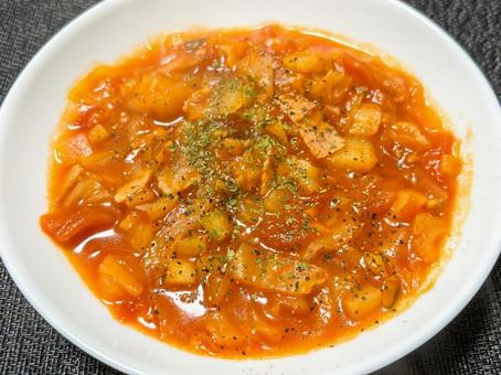 具沢山のミネストローネ 具沢山のミネストローネ ミネストローネ,スープ,野菜スープの写真素材