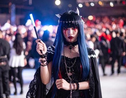 地雷系女子今日は推しに合える大事なライブ 地雷系女子今日は推しに合える大事なライブ 地雷系,推し活,女子の写真素材