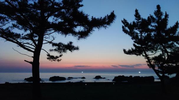 越前の海 海,絶景,風景の写真素材