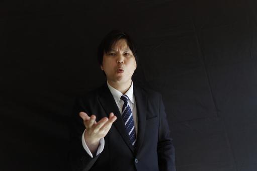 怒るビジネスマンの表情 ビジネスマン,男性,怒るの写真素材