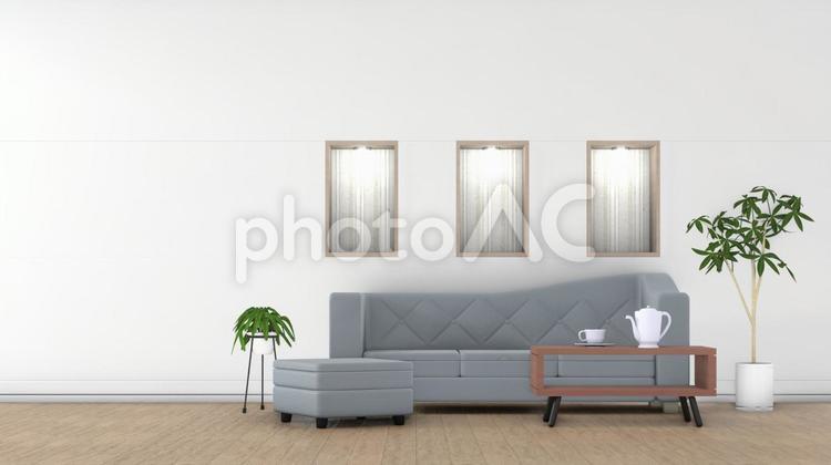 リビングルームのソファー(背景用) リビングルーム,ソファー,ソファの写真素材