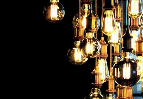 Lamp bare bulb LED lighting fixture image, JPG