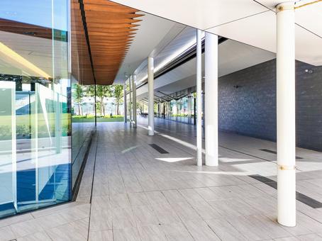 岐阜関ケ原古戦場記念館　外から見た回廊 岐阜関ケ原古戦場記念館,関ヶ原,岐阜県の写真素材