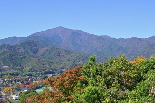 大山 大山,丹沢,紅葉の写真素材