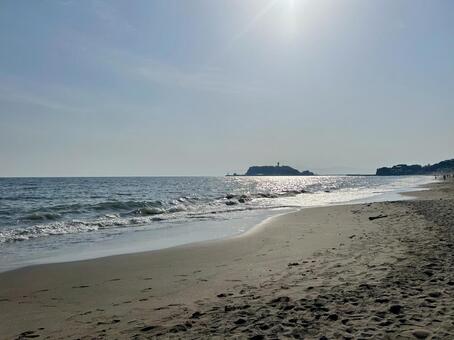 江ノ島 海,江ノ島,湘南の写真素材