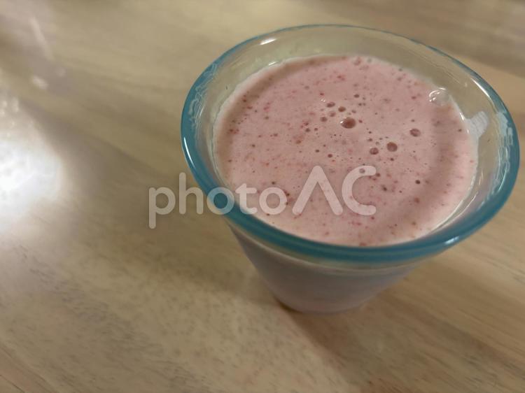 いちごのスムージー 苺スムージー,いちご,ピンクの写真素材