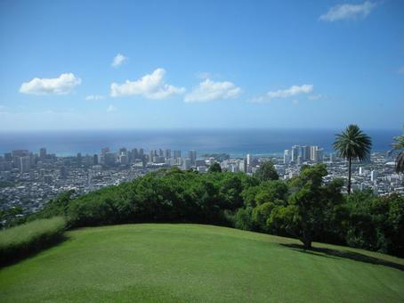 オアフ島　タンタラスの丘の写真
