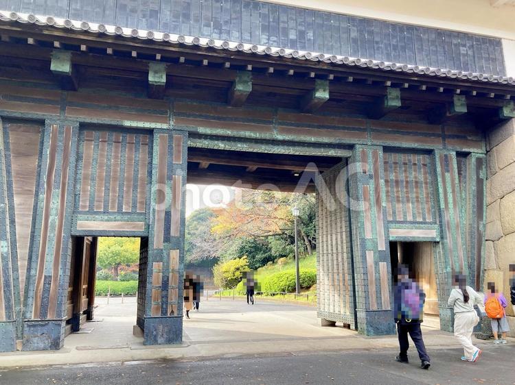 東京風景・田安門 田安門,旧江戸城田安門,門の写真素材