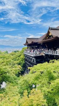 清水寺 風景,空,絶景の写真素材