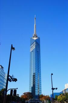 福岡県早良区百道浜、福岡タワー_1 風景,景色,日本の写真素材