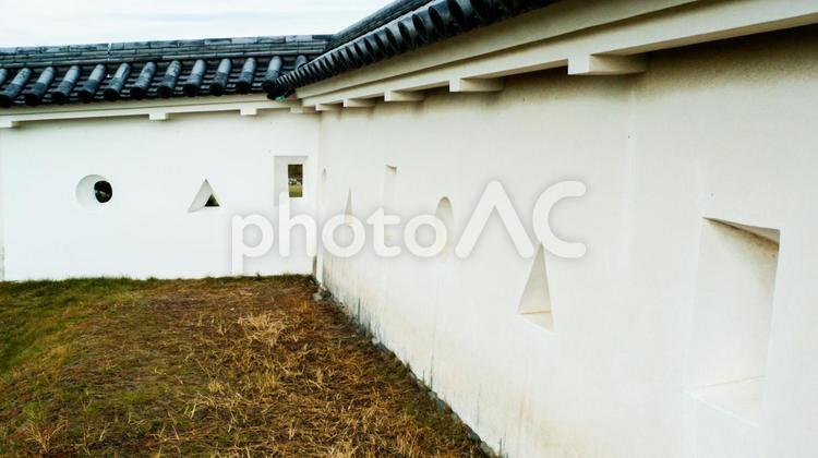 赤穂城跡の城壁 赤穂城跡,城,お城の写真素材
