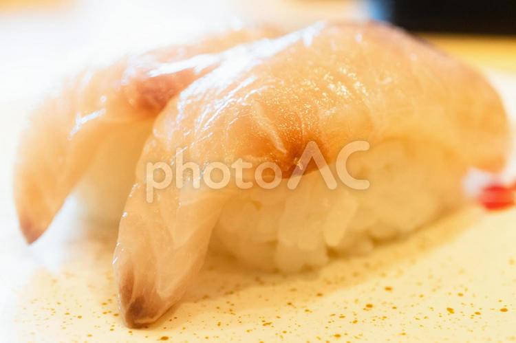 シマアジのにぎり寿司 寿司,シマアジ,にぎり寿司の写真素材
