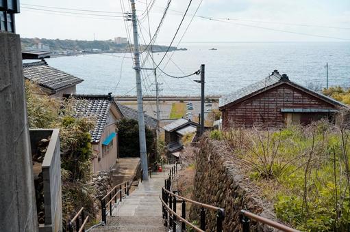 佐渡ヶ島の街並み 佐渡ヶ島の街並み 佐渡ヶ島の街並み,佐渡島の街並み,佐渡島の写真素材