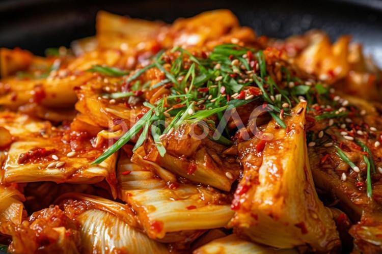 美味しそうなキムチ１ 白菜キムチ,キムチ,漬物の写真素材