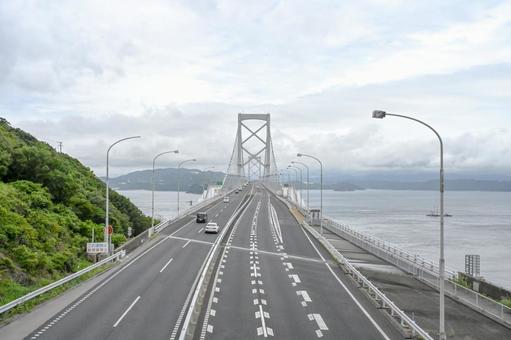 大鳴門橋 大鳴門橋 徳島,高速道路,景色の写真素材