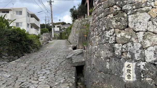 沖縄　那覇　首里　金城町石畳道 沖縄,那覇,首里の写真素材