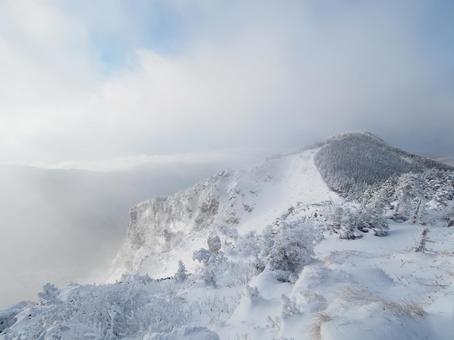 雪景色・冬の浅間山・黒斑山 雪景色・冬の浅間山・黒斑山の写真