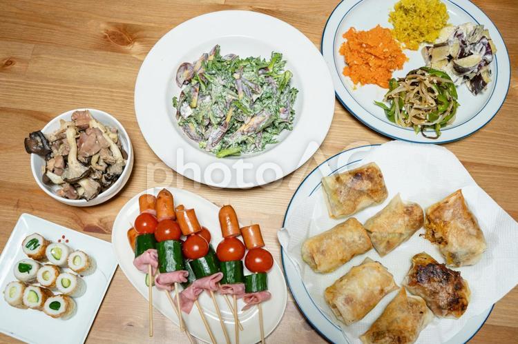食べ物素材　晩ご飯のイメージ素材 コース,日常,和食の写真素材