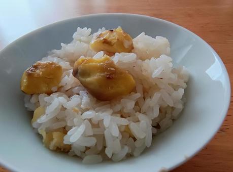 栗ご飯 栗ご飯 おこわ,栗,秋の写真素材