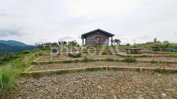 丹沢山表尾根三ノ塔 山,登山,自然の写真素材