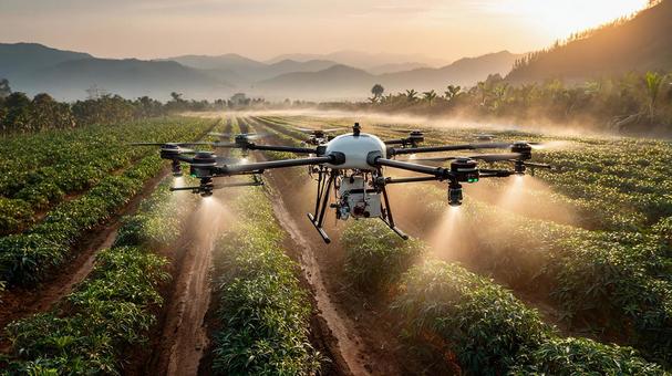 スマート農業：空からの管理の写真