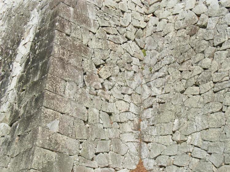 唐津城天守閣の石垣 唐津城の写真素材