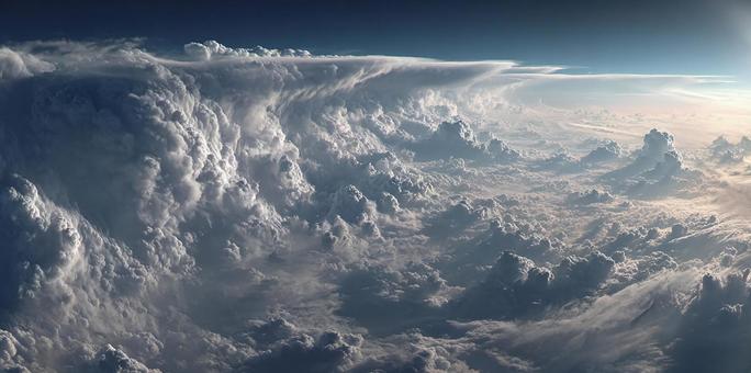 宇宙から捉えた壮大な雲の景色 宇宙から捉えた壮大な雲の景色の写真