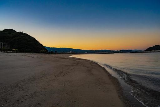 四国　愛媛県　星の浦海浜公園の朝 星の浦海浜公園,公園,瀬戸内海の写真素材