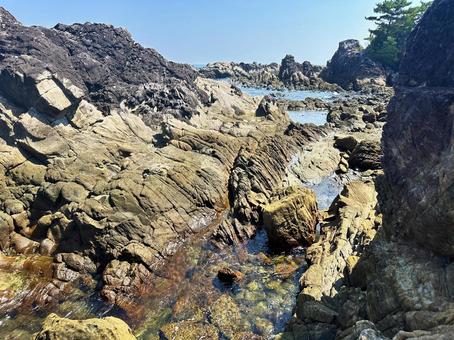 海岸　海 海岸,岸辺,磯の写真素材