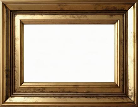 シンプルでゴージャスな金の額縁の写真