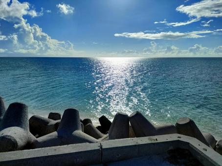17END 下地島,海,伊良部島の写真素材