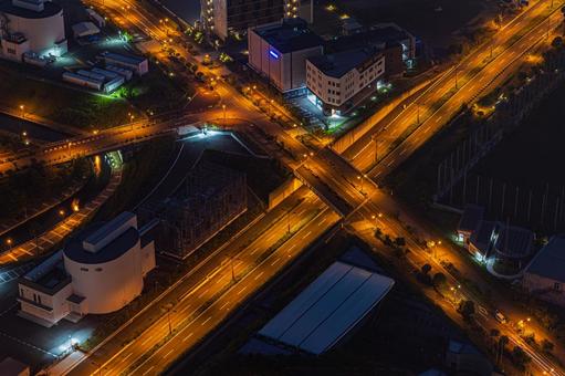都市夜景 都市夜景 都市夜景,夜景,夜の写真素材